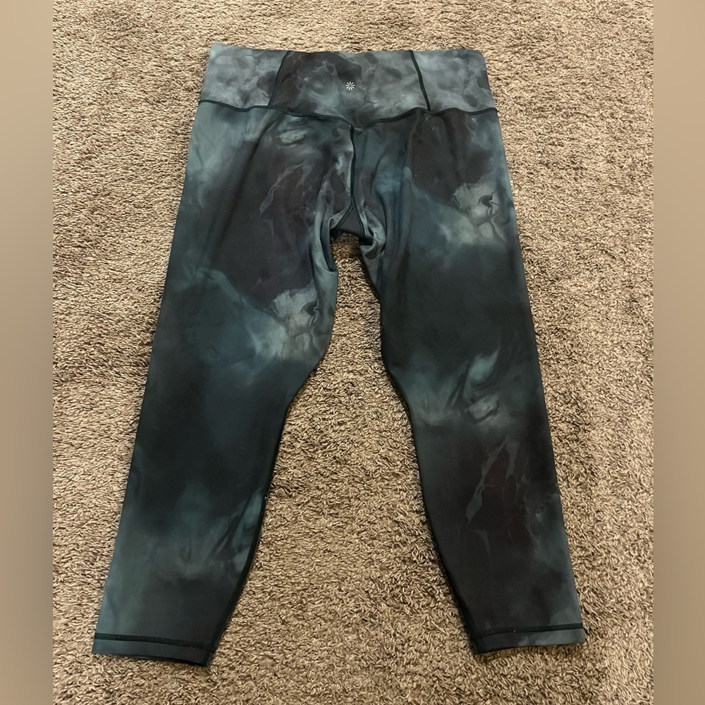 Athleta Women's Elevation Printed 7/8 Tight Green Marble - Picture 8 of 8